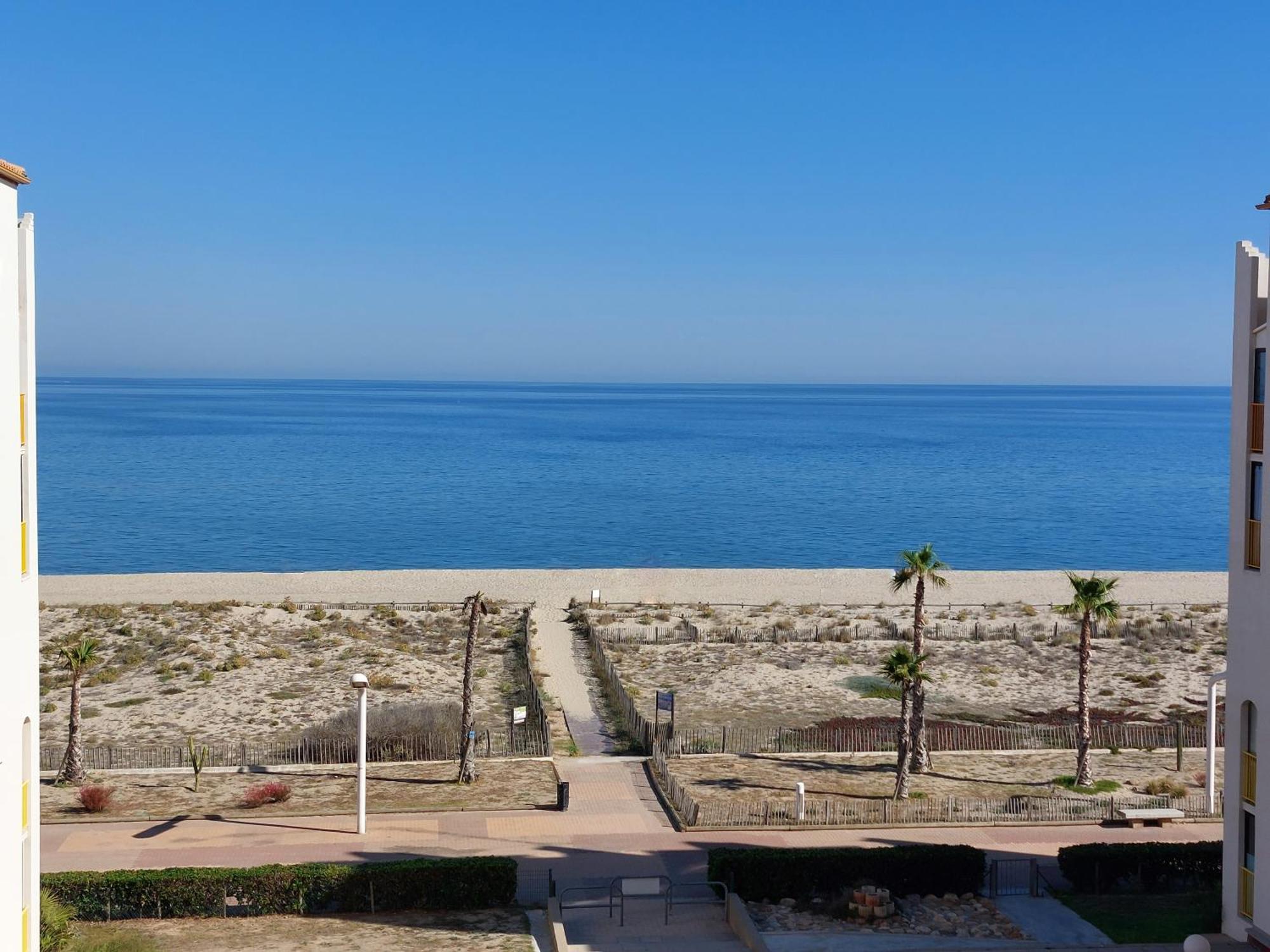 Appart Mezzanine Vue Mer Et Plage, Parking Wifi Tv Le Barcarès Buitenkant foto