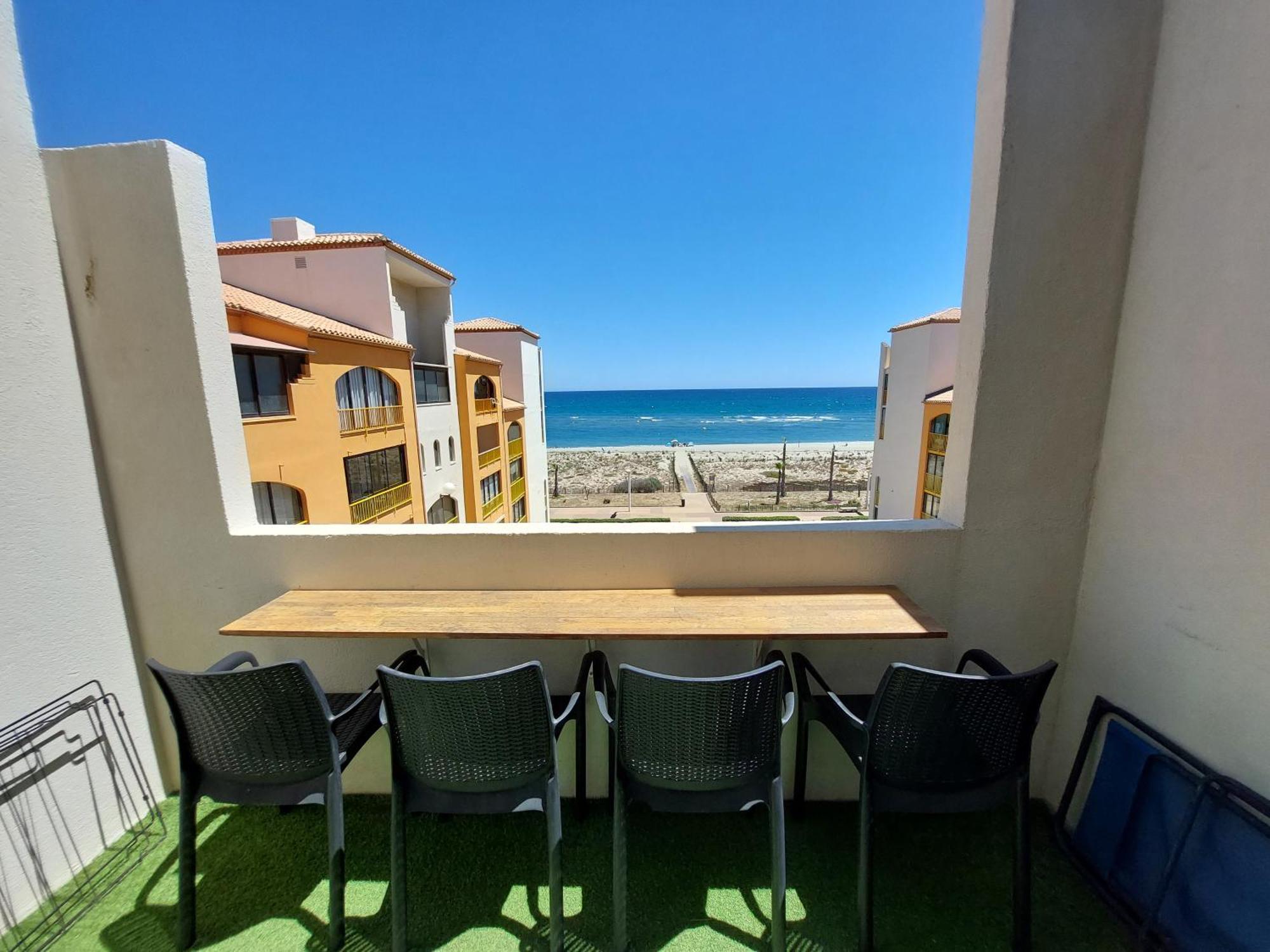 Appart Mezzanine Vue Mer Et Plage, Parking Wifi Tv Le Barcarès Buitenkant foto